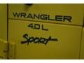 2000 Solar Yellow Jeep Wrangler Sport 4x4  photo #77