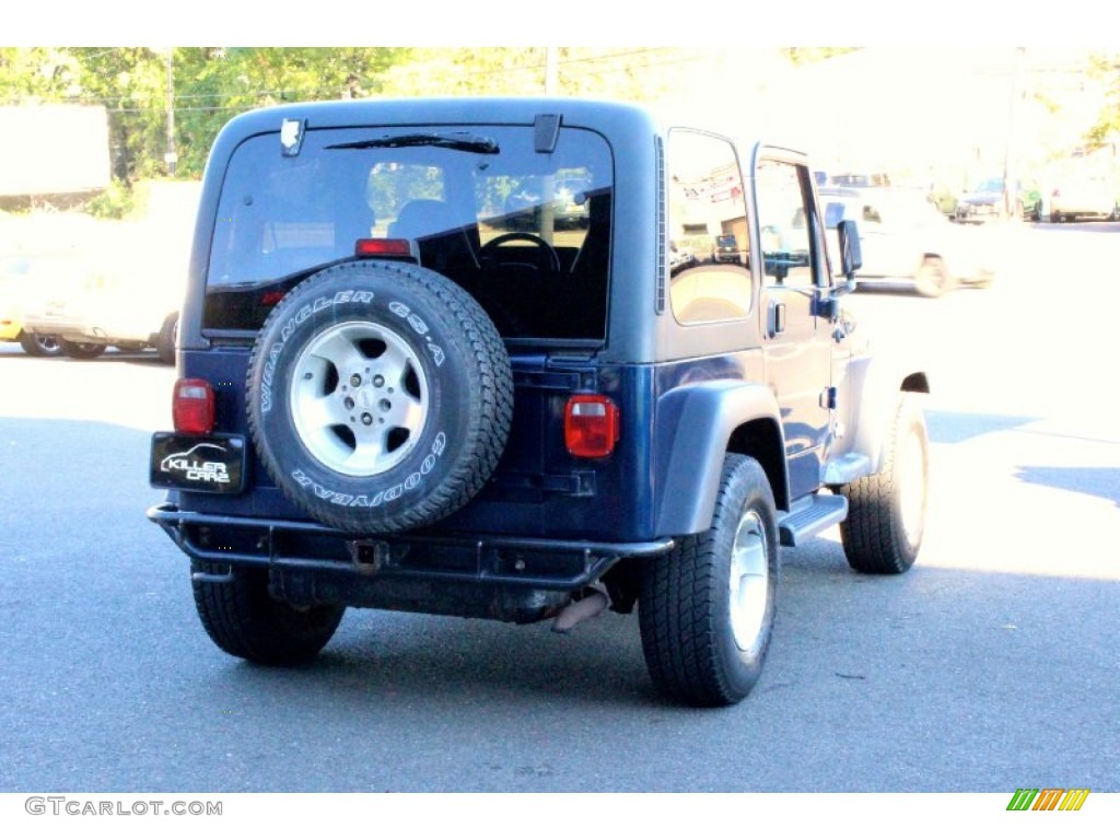 2001 Wrangler Sport 4x4 - Patriot Blue Pearl / Agate Black photo #7