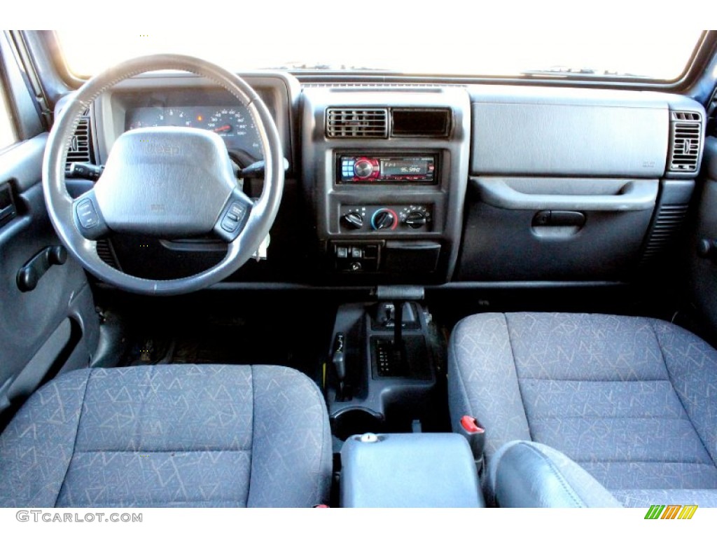 2001 Wrangler Sport 4x4 - Patriot Blue Pearl / Agate Black photo #8