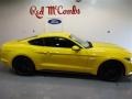 2015 Triple Yellow Tricoat Ford Mustang GT Coupe  photo #7