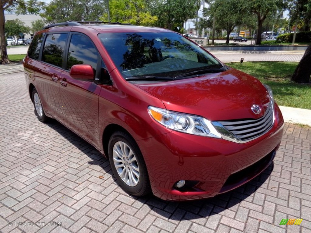 Salsa Red Pearl 2015 Toyota Sienna XLE Exterior Photo #104868824