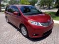 Salsa Red Pearl 2015 Toyota Sienna XLE Exterior