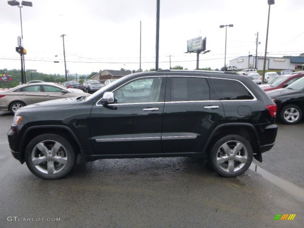 2013 Grand Cherokee Limited 4x4 - Black Forest Green Pearl / Black/Light Frost Beige photo #6
