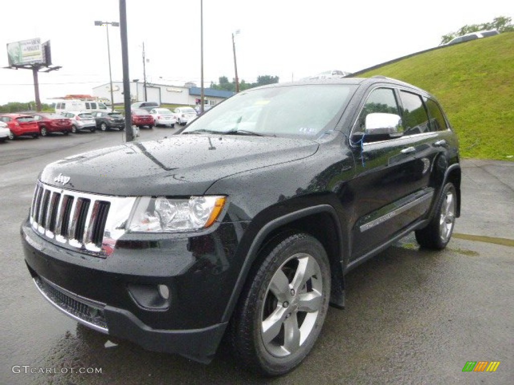 2013 Grand Cherokee Limited 4x4 - Black Forest Green Pearl / Black/Light Frost Beige photo #8