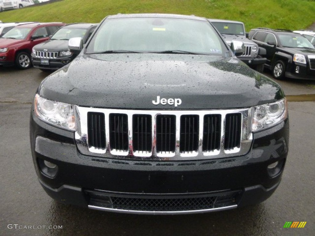 2013 Grand Cherokee Limited 4x4 - Black Forest Green Pearl / Black/Light Frost Beige photo #9