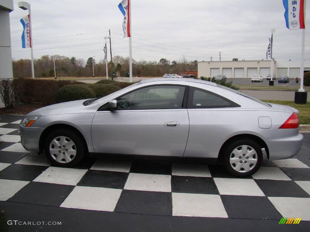 2003 Accord LX Coupe - Satin Silver Metallic / Black photo #2