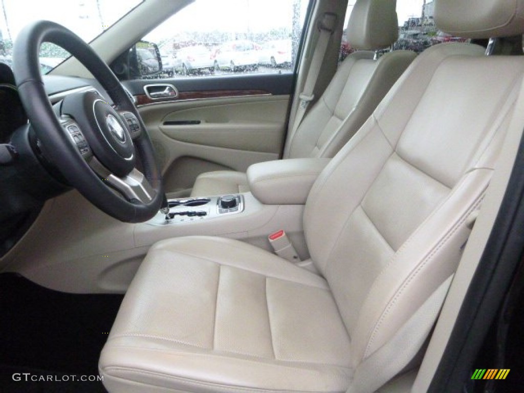 2013 Grand Cherokee Limited 4x4 - Black Forest Green Pearl / Black/Light Frost Beige photo #14