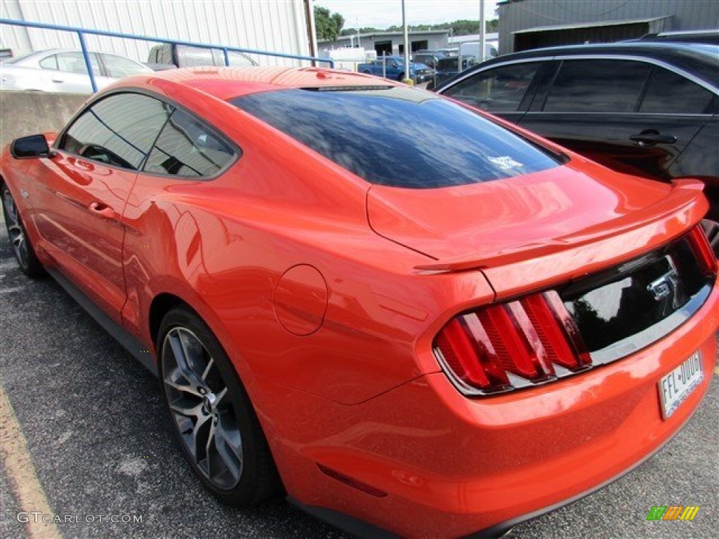 2015 Mustang GT Coupe - Competition Orange / Ebony photo #4