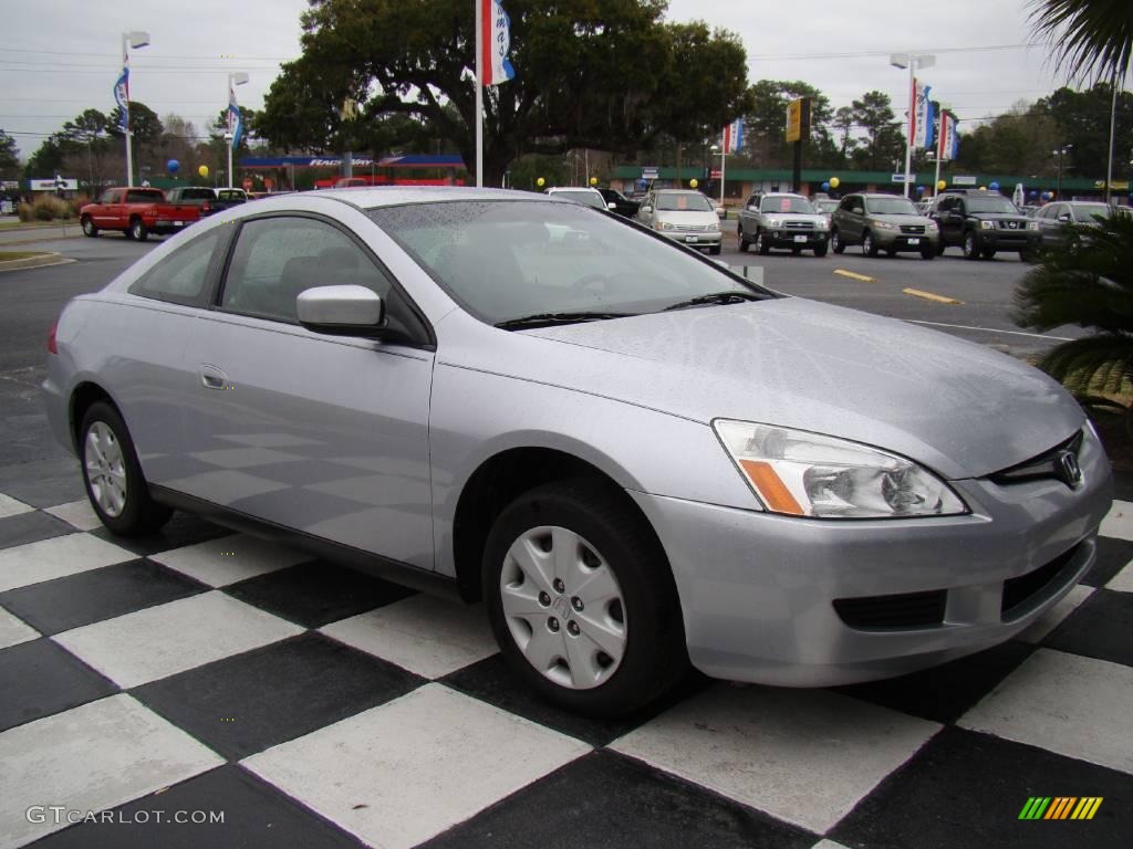2003 Accord LX Coupe - Satin Silver Metallic / Black photo #7