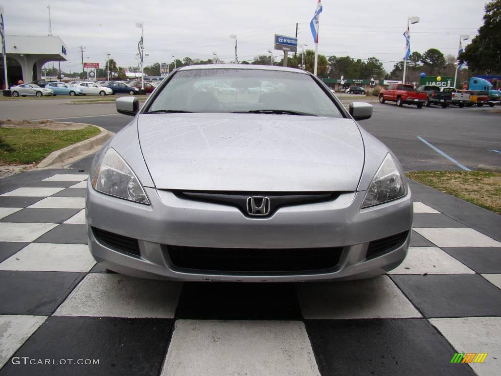 2003 Accord LX Coupe - Satin Silver Metallic / Black photo #8