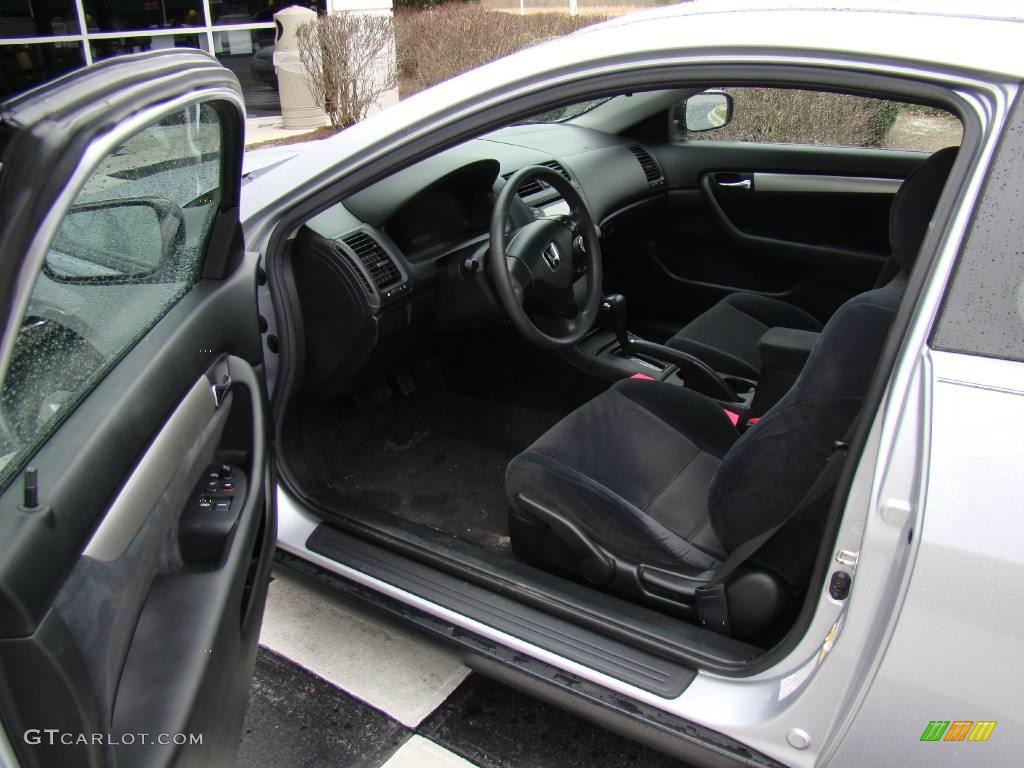2003 Accord LX Coupe - Satin Silver Metallic / Black photo #9