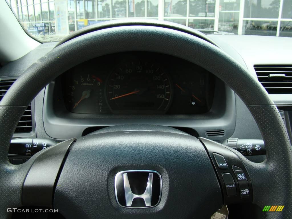 2003 Accord LX Coupe - Satin Silver Metallic / Black photo #12