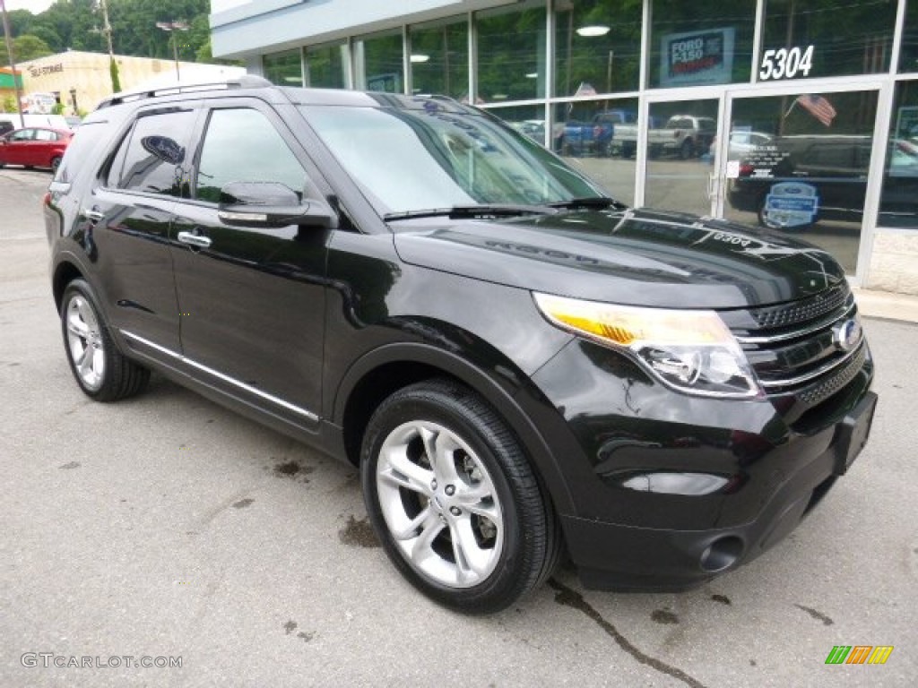 2015 Explorer Limited 4WD - Tuxedo Black / Charcoal Black photo #2