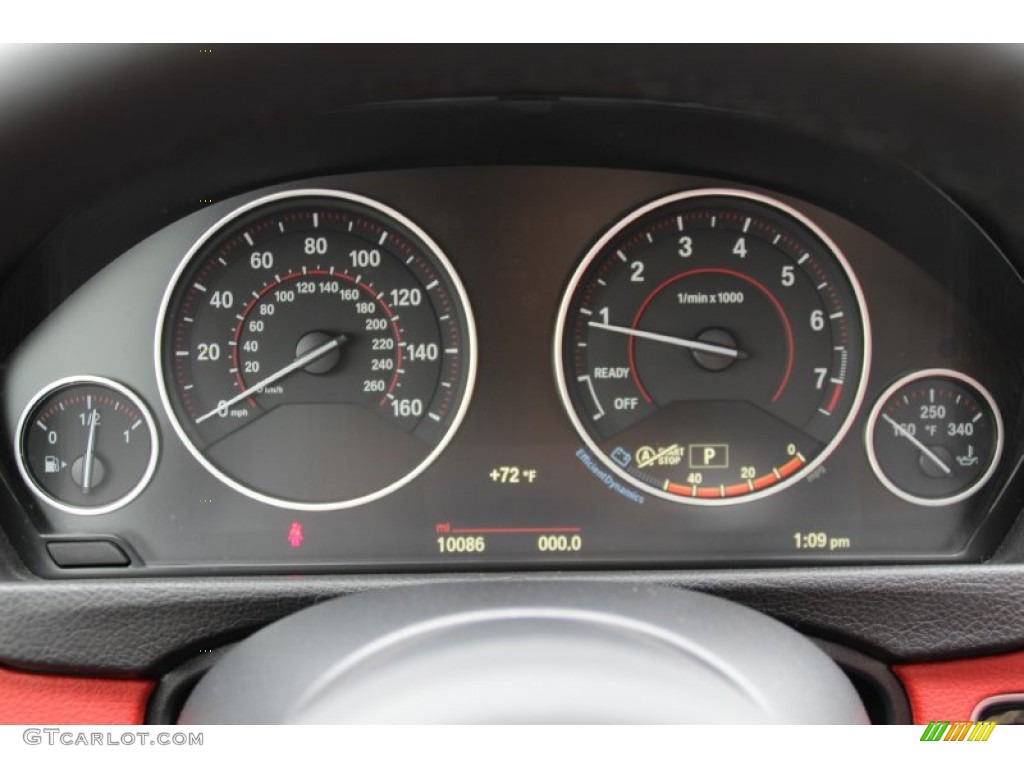 2015 BMW 4 Series 428i xDrive Coupe Gauges Photo #104872604