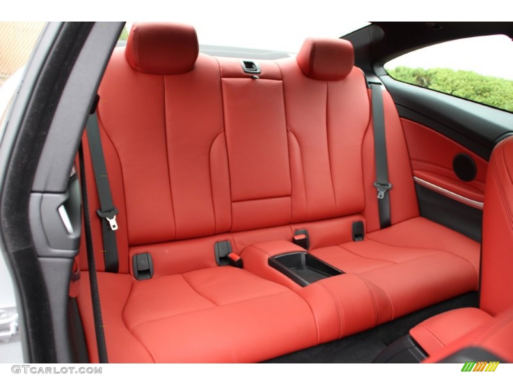 Coral Red/Black Highlight Interior 2015 BMW 4 Series 428i xDrive Coupe Photo #104872679