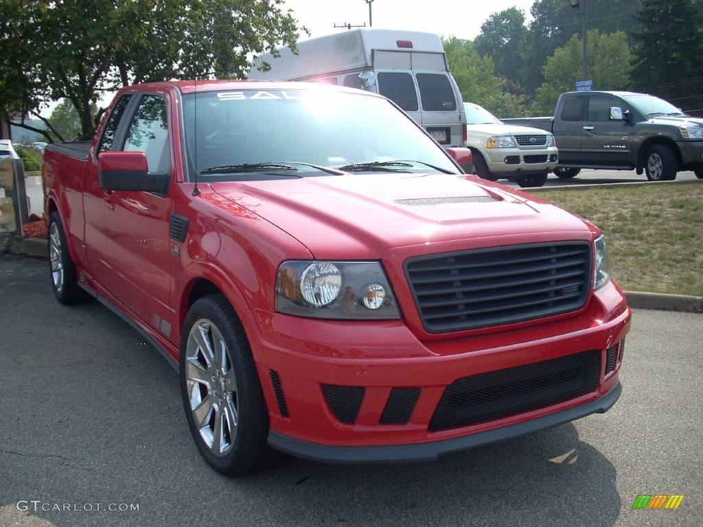 Bright Red 2007 Ford F150 Saleen S331 Supercharged SuperCab Exterior Photo #10487308