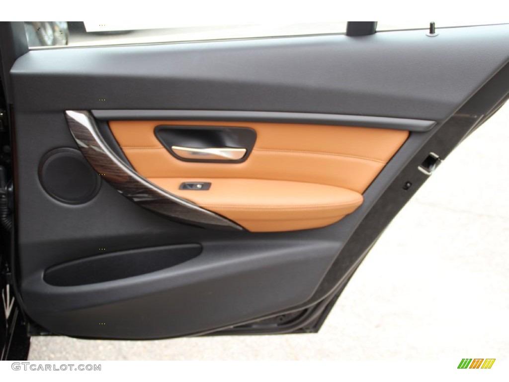 2015 3 Series 328i xDrive Sedan - Black Sapphire Metallic / Saddle Brown photo #24