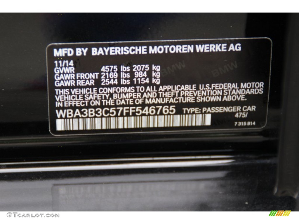2015 3 Series 328i xDrive Sedan - Black Sapphire Metallic / Saddle Brown photo #34
