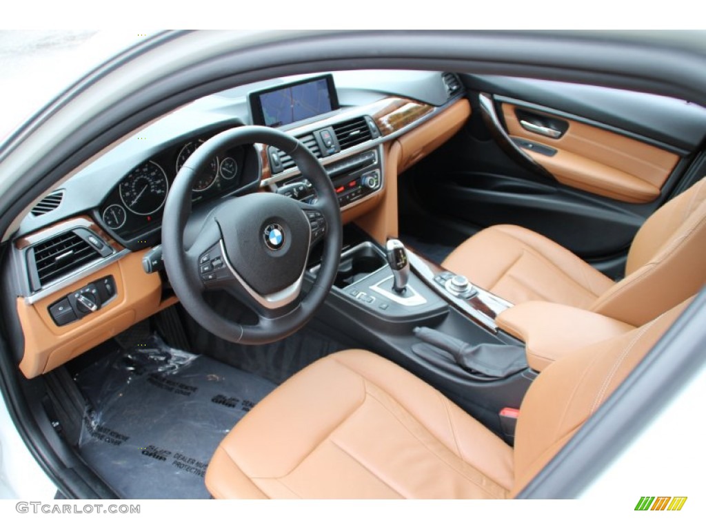 2013 3 Series 328i xDrive Sedan - Mineral White Metallic / Saddle Brown photo #10