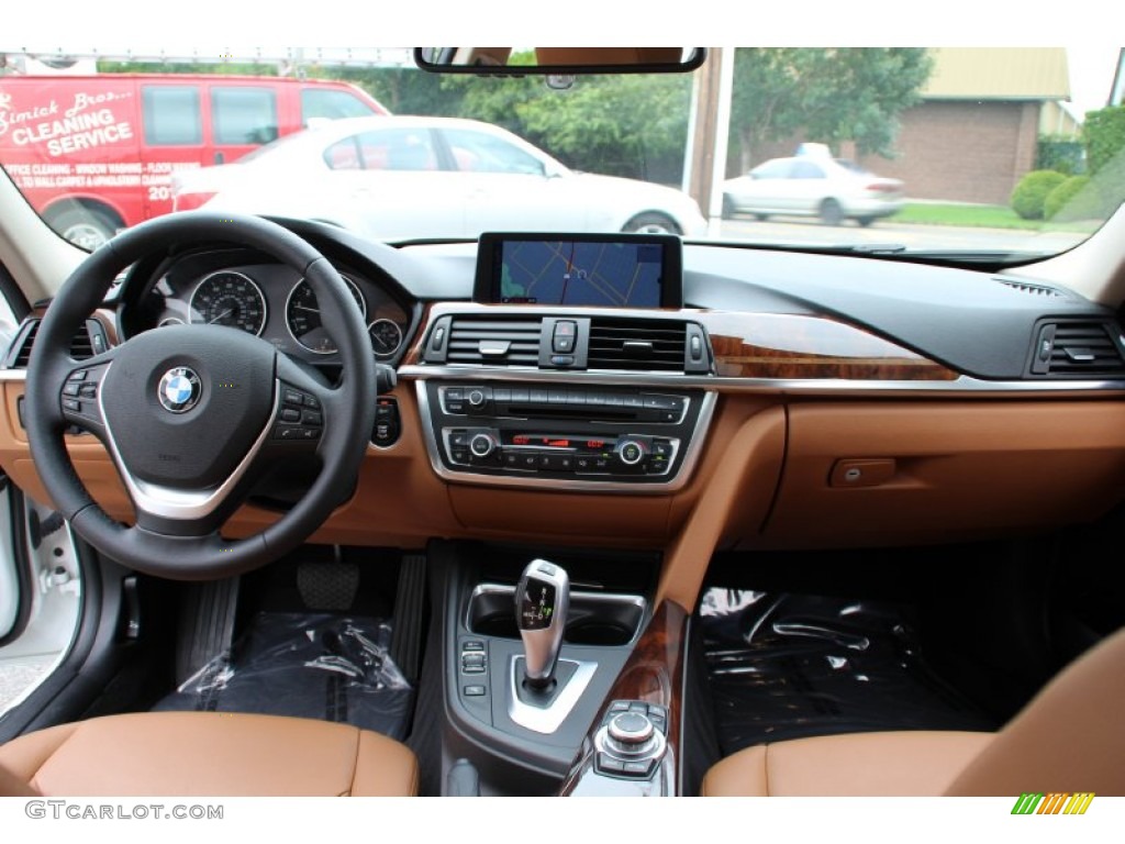 2013 3 Series 328i xDrive Sedan - Mineral White Metallic / Saddle Brown photo #15