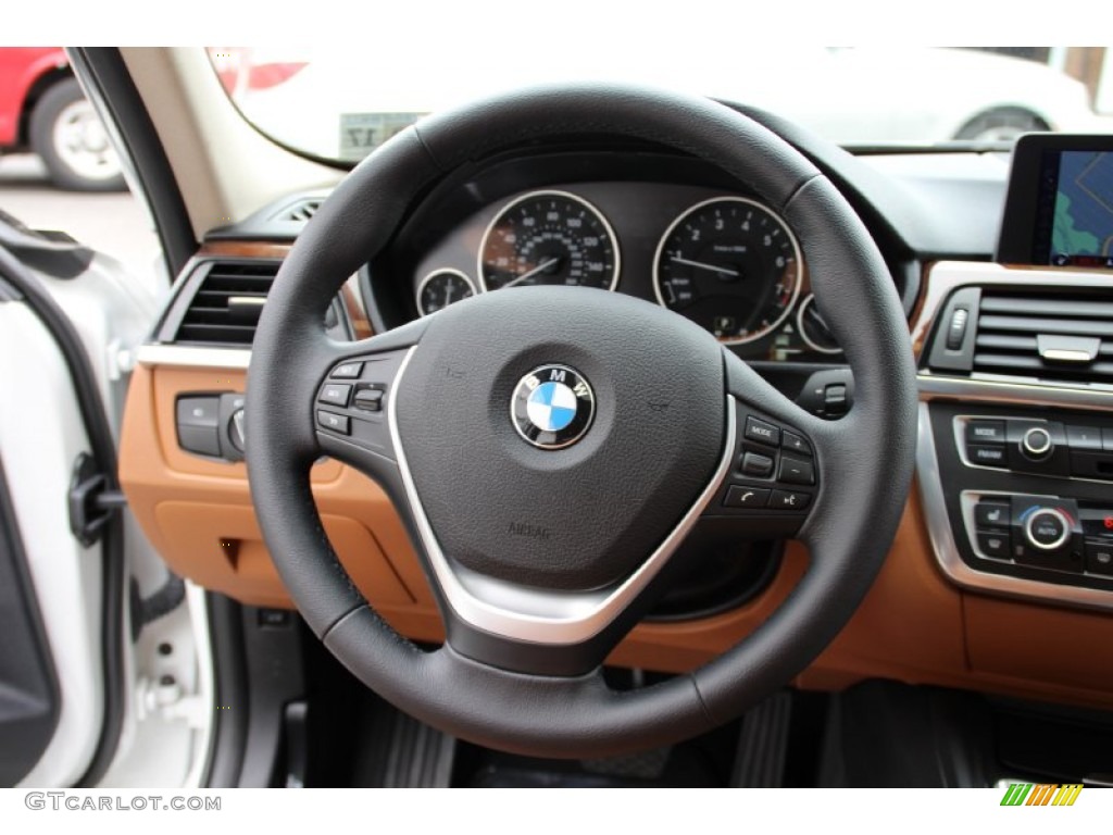 2013 3 Series 328i xDrive Sedan - Mineral White Metallic / Saddle Brown photo #18