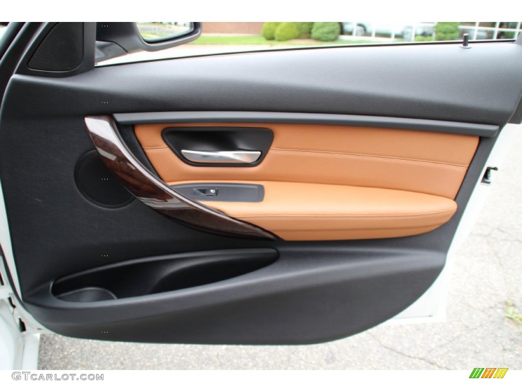 2013 3 Series 328i xDrive Sedan - Mineral White Metallic / Saddle Brown photo #26