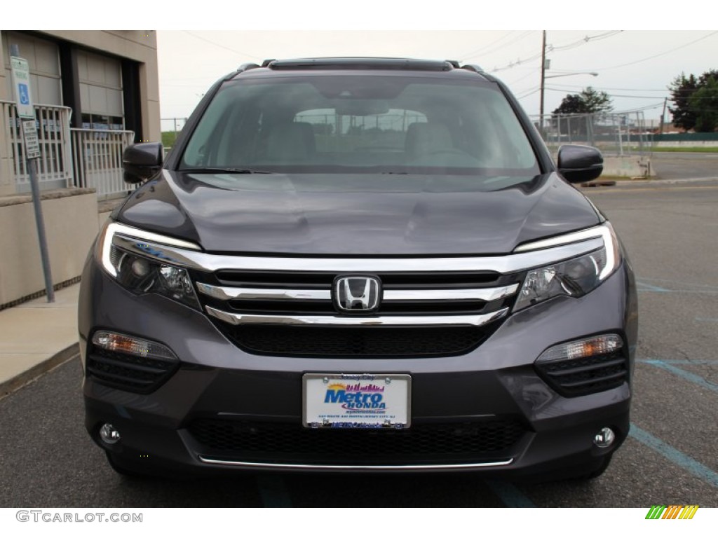 2016 Pilot Touring AWD - Modern Steel Metallic / Gray photo #2