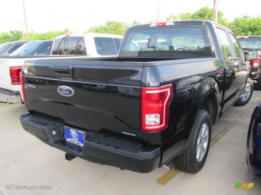 2015 F150 XL SuperCrew - Tuxedo Black Metallic / Medium Earth Gray photo #7