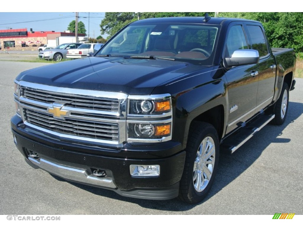 2015 Silverado 1500 High Country Crew Cab 4x4 - Black / High Country Saddle photo #2