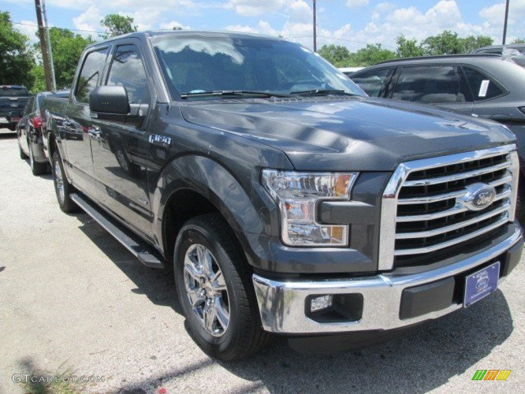 2015 F150 XLT SuperCrew - Magnetic Metallic / Medium Earth Gray photo #1
