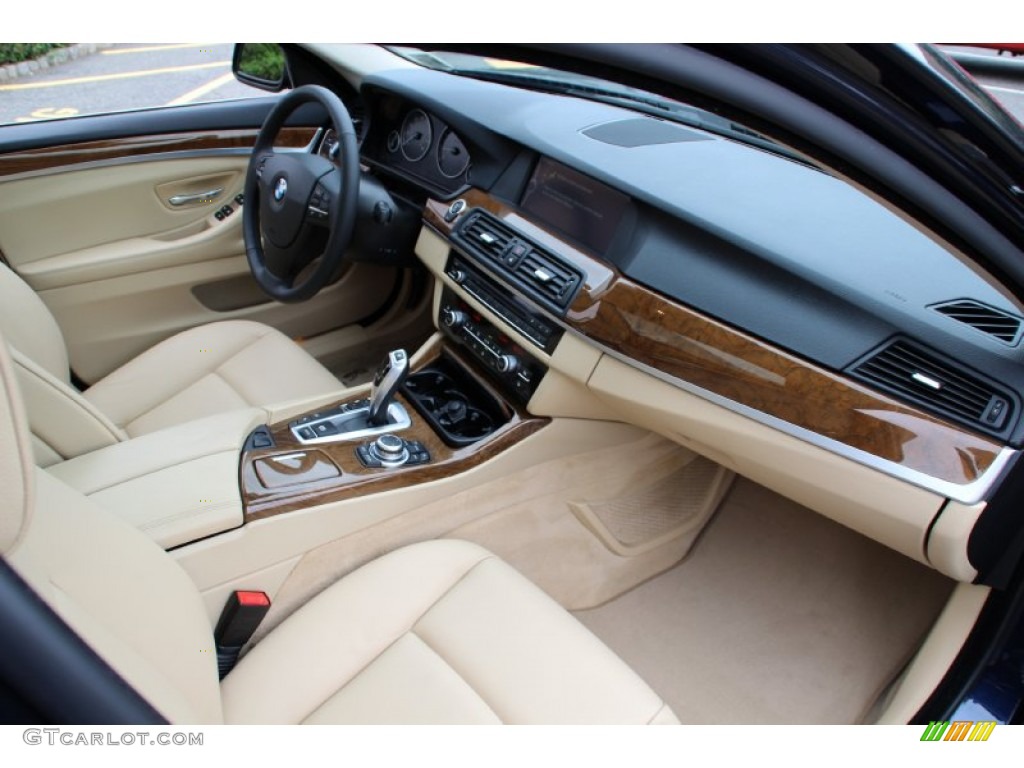 2012 5 Series 528i xDrive Sedan - Imperial Blue Metallic / Venetian Beige photo #26