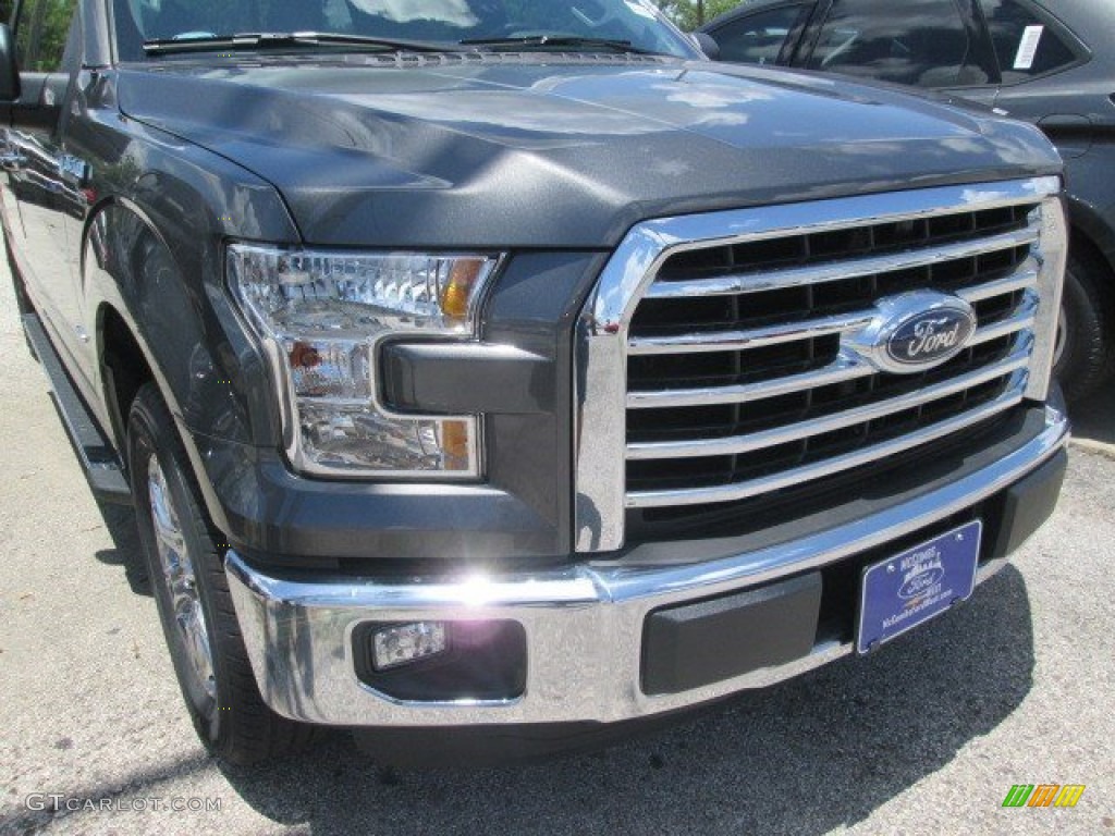 2015 F150 XLT SuperCrew - Magnetic Metallic / Medium Earth Gray photo #2