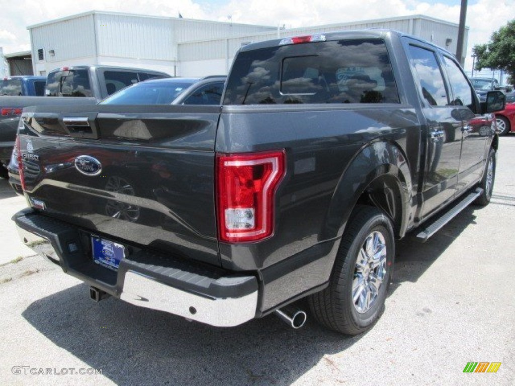 2015 F150 XLT SuperCrew - Magnetic Metallic / Medium Earth Gray photo #8