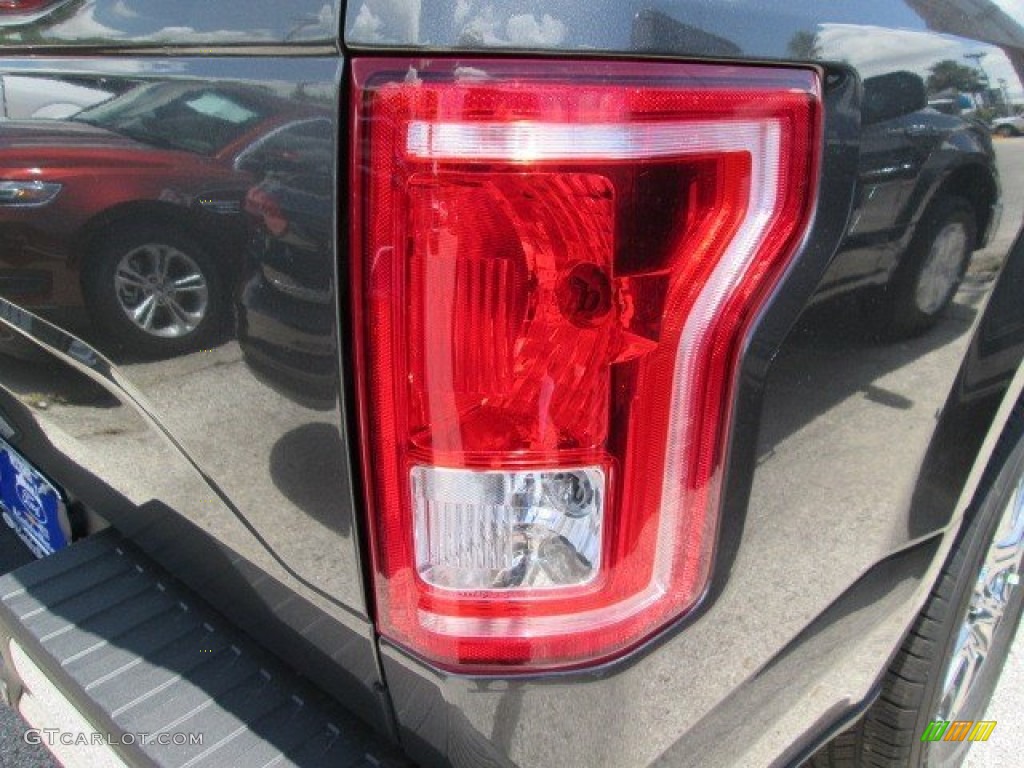 2015 F150 XLT SuperCrew - Magnetic Metallic / Medium Earth Gray photo #9