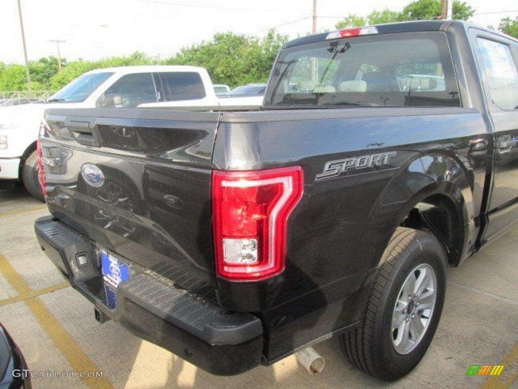 2015 F150 XL SuperCrew - Tuxedo Black Metallic / Medium Earth Gray photo #7