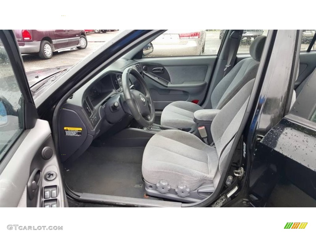 2006 Elantra GLS Sedan - Ebony Black / Gray photo #11