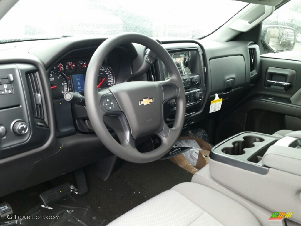 2015 Silverado 1500 WT Regular Cab - Black / Dark Ash/Jet Black photo #7