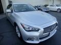 2014 Liquid Platinum Infiniti Q 50 3.7 Premium  photo #7