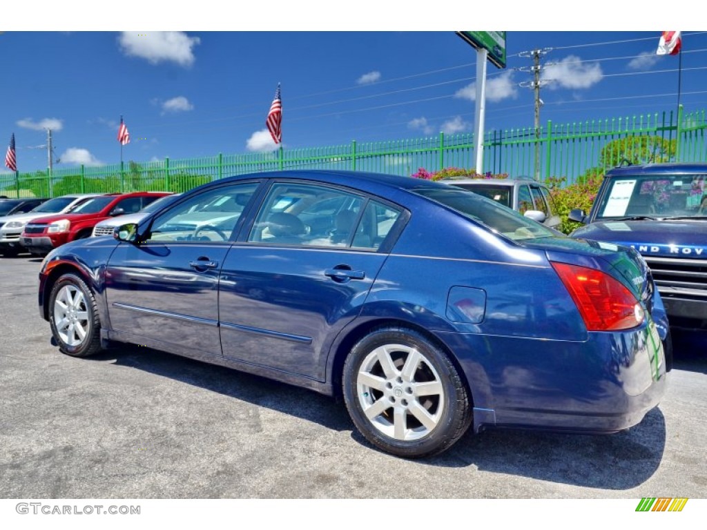 2005 Maxima 3.5 SL - Majestic Blue Metallic / Cafe Latte photo #68