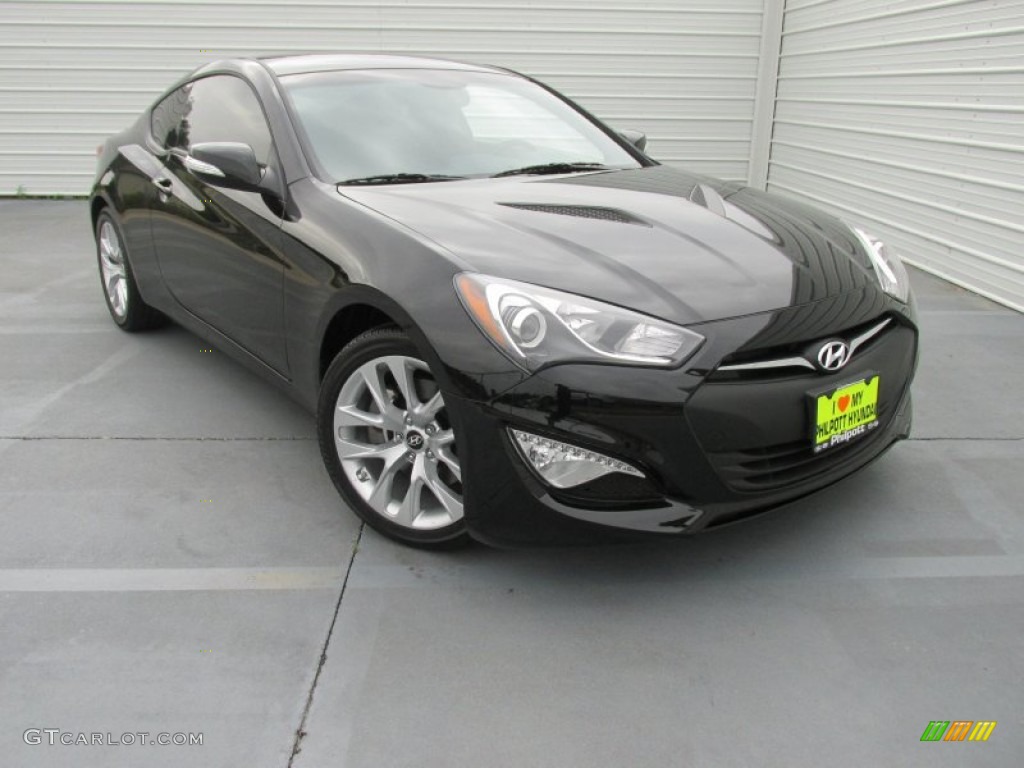 2015 Genesis Coupe 3.8 - Caspian Black / Black photo #2