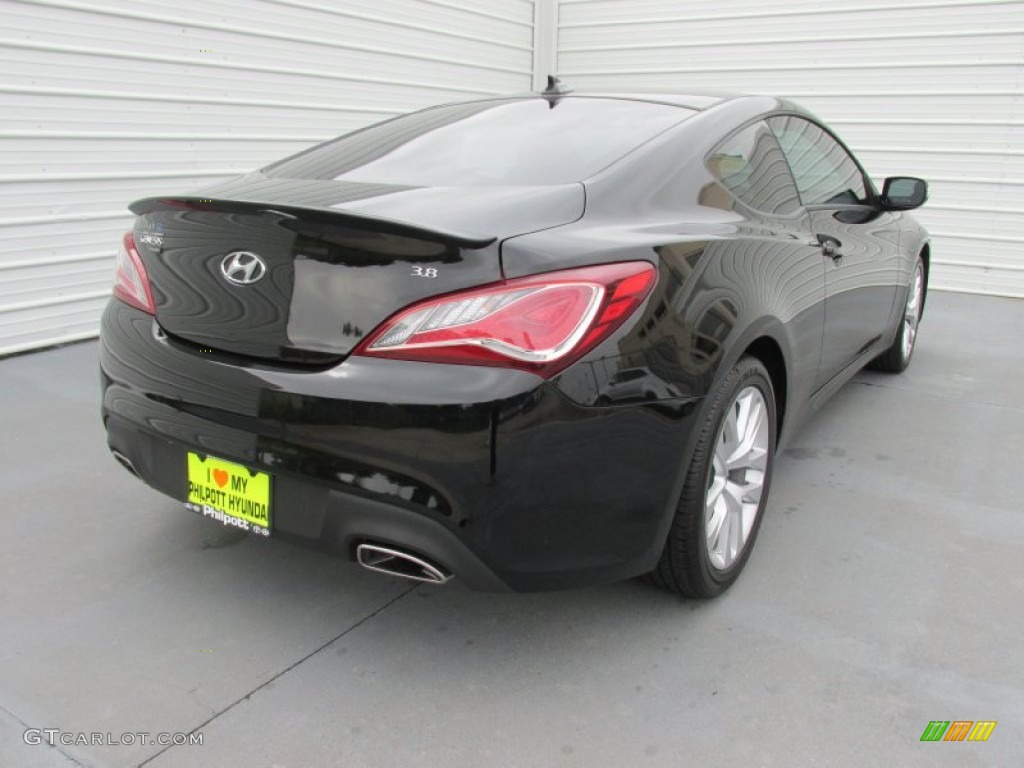 2015 Genesis Coupe 3.8 - Caspian Black / Black photo #4