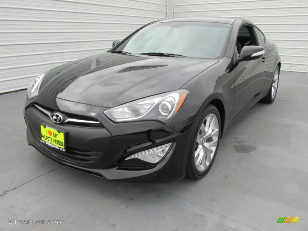 2015 Genesis Coupe 3.8 - Caspian Black / Black photo #7