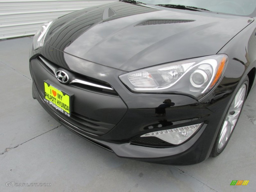 2015 Genesis Coupe 3.8 - Caspian Black / Black photo #10