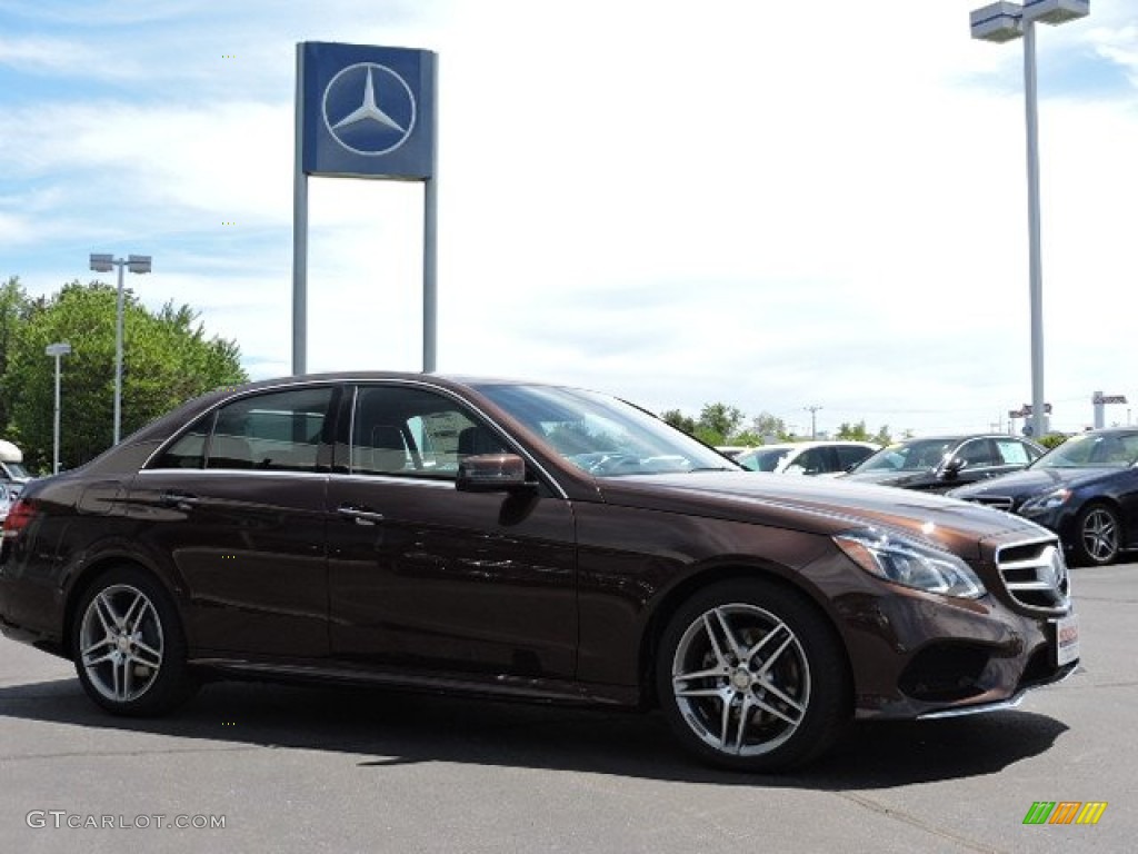 2016 E 400 4Matic Sedan - Dolomite Brown Metallic / Black photo #3