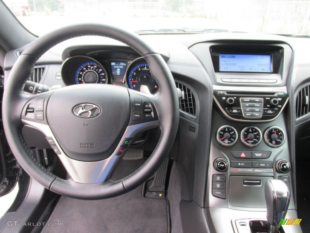 2015 Genesis Coupe 3.8 - Caspian Black / Black photo #23