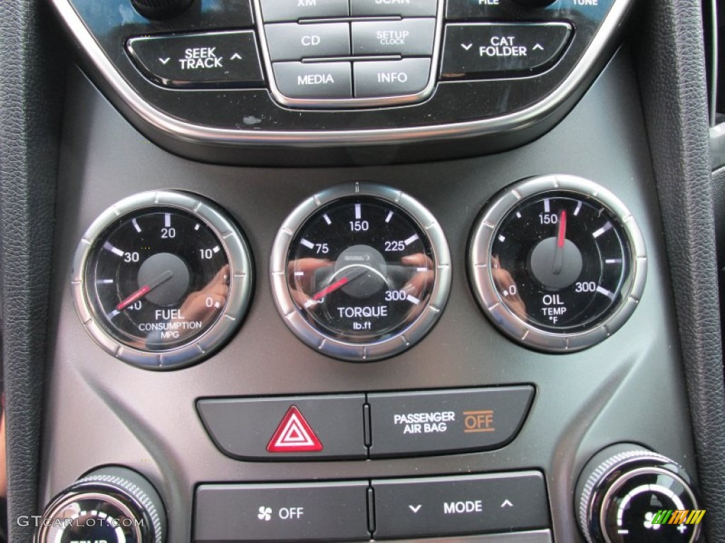 2015 Genesis Coupe 3.8 - Caspian Black / Black photo #26