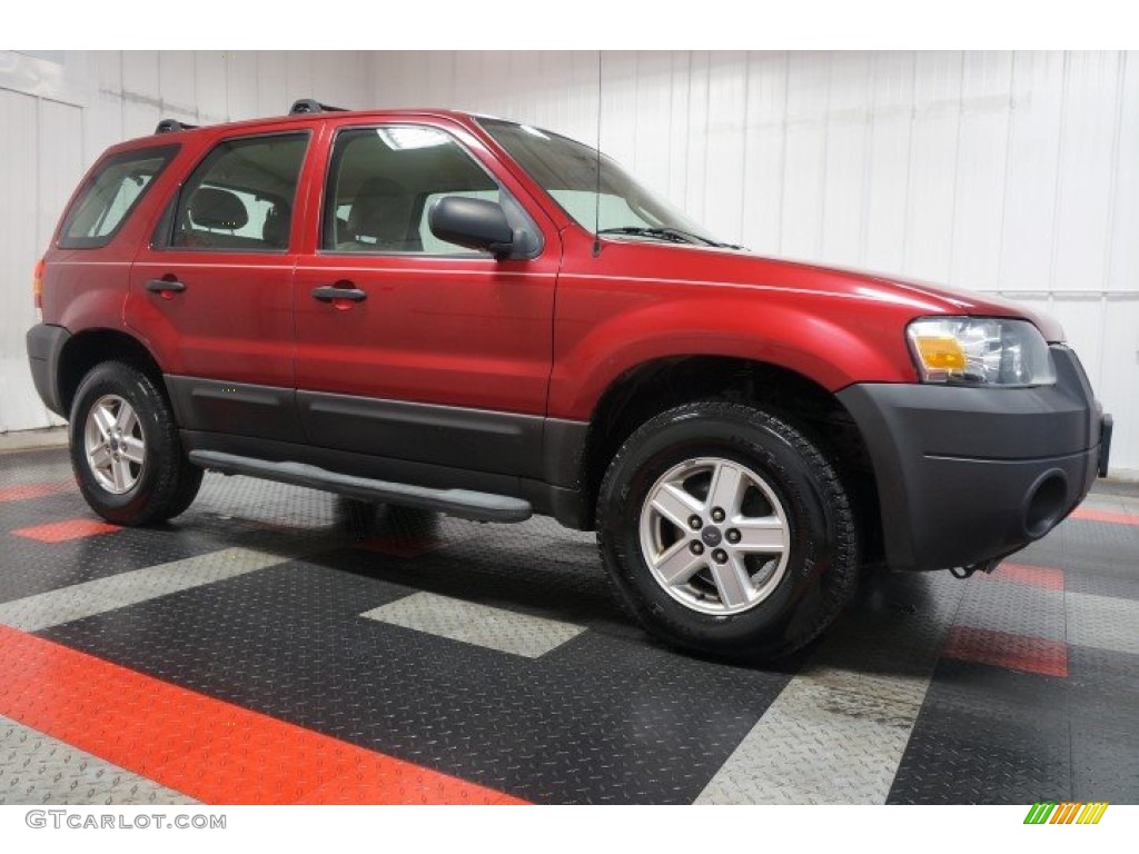 2006 Escape XLS 4WD - Redfire Metallic / Medium/Dark Pebble photo #6