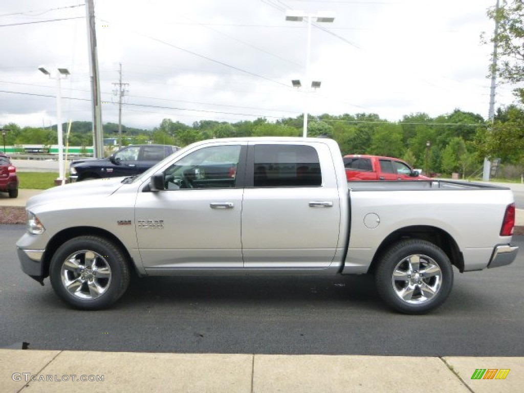 2014 1500 SLT Crew Cab 4x4 - Bright Silver Metallic / Black/Diesel Gray photo #6