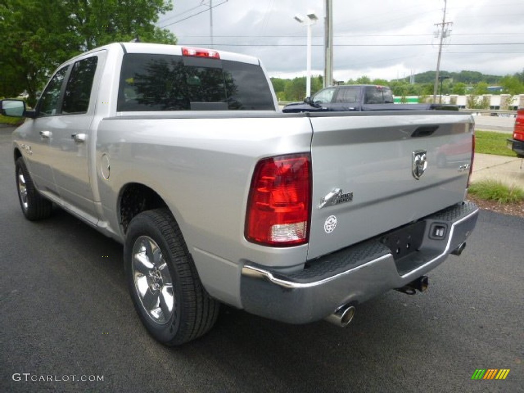 2014 1500 SLT Crew Cab 4x4 - Bright Silver Metallic / Black/Diesel Gray photo #8
