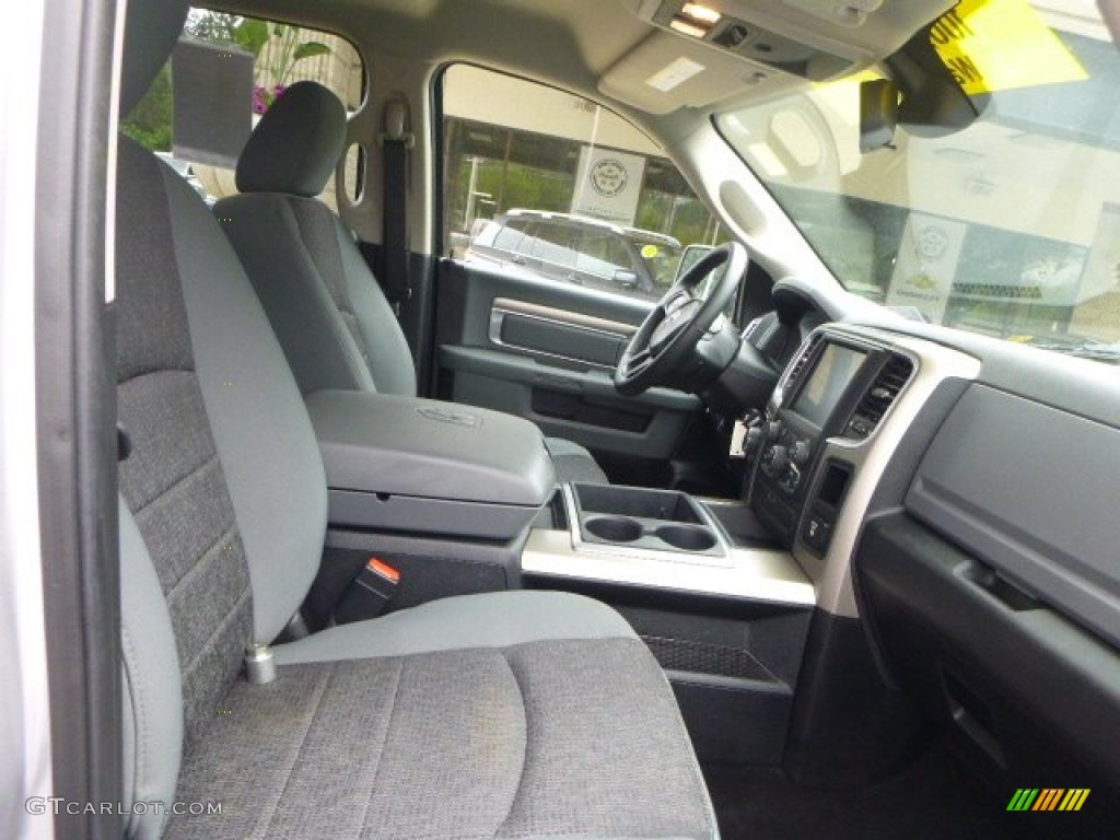 2014 1500 SLT Crew Cab 4x4 - Bright Silver Metallic / Black/Diesel Gray photo #13